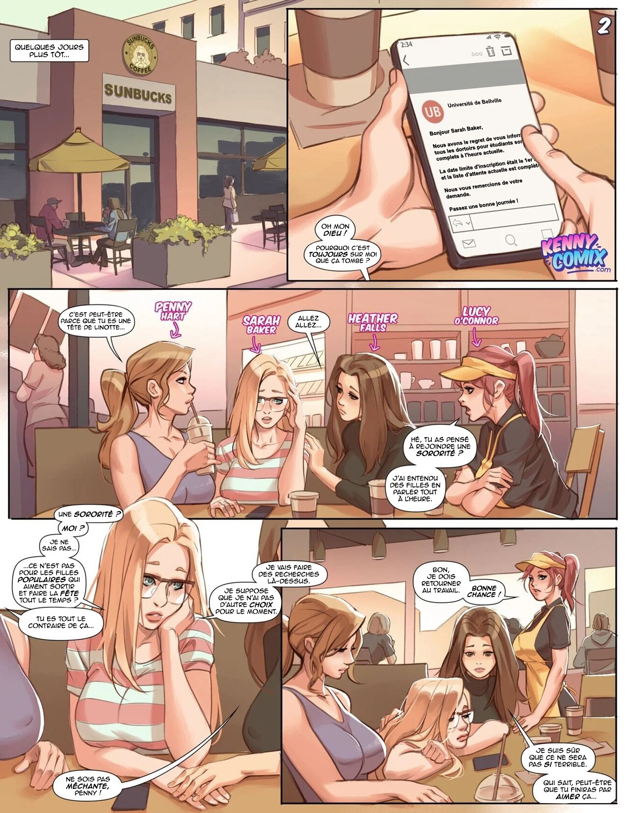 [Kenny Comix ( Voidwave)] Naughty Sorority: The New Pledge [French] 2