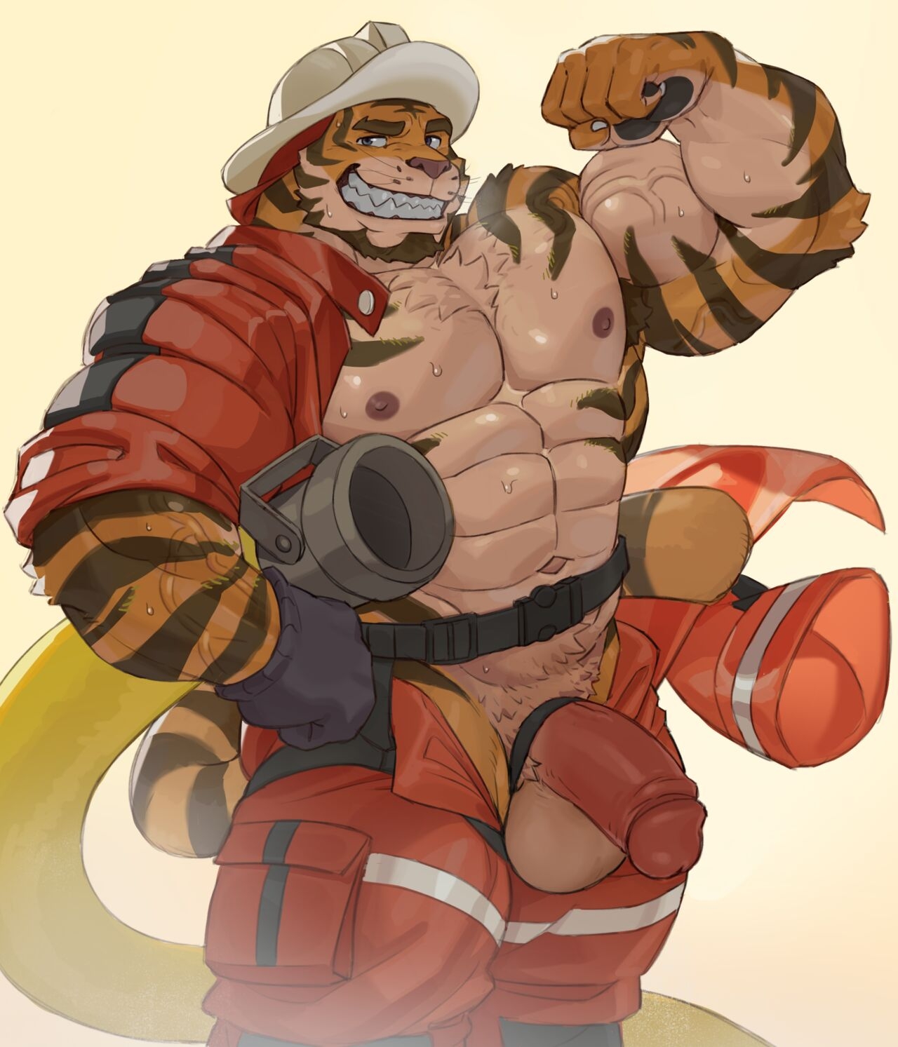 [Imatoart] Tiger Fire Chief's Training Session | 老虎消防队长的训练时间! [Chinese][Translated by Chrome Heart Tags] 35