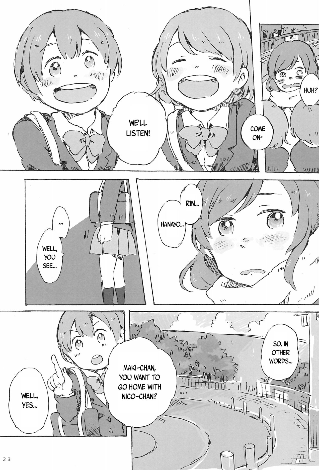 (Bokura no Love Live! 7) [Hoshiimo Hoshiimon! (Natsutaro)] Kiite, ano ne. | Hey, listen. (Love Live!) [English] {Rinruririn} 22