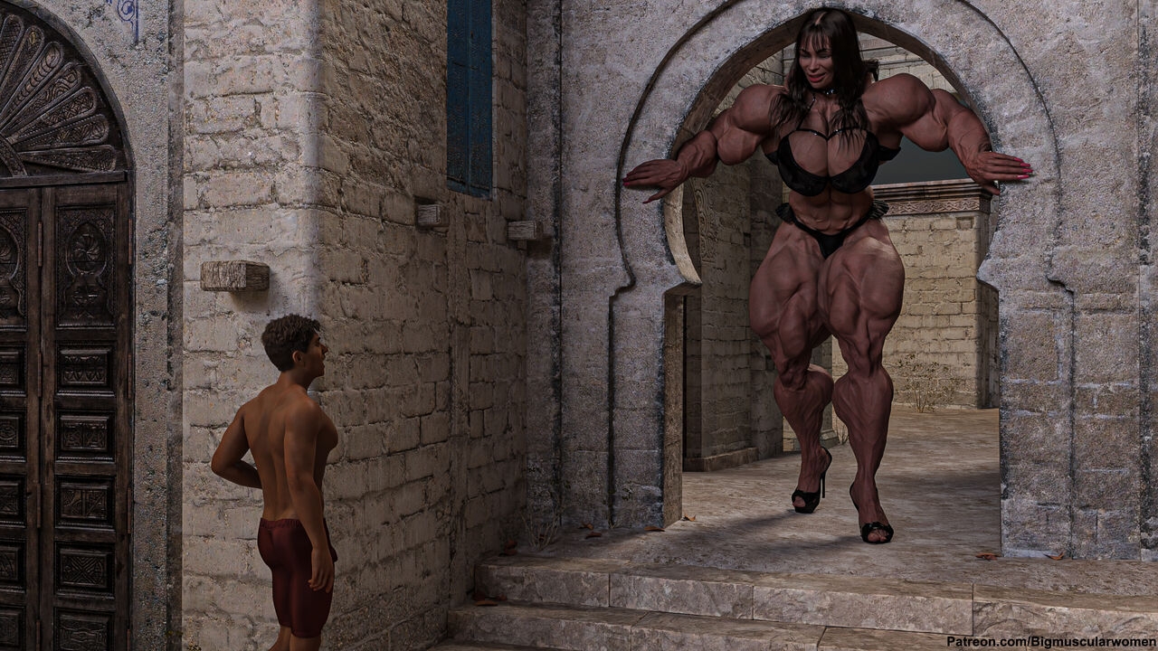 BIGMUSCULARWOMEN - The Giantess Talia and Adam (Textless) 0
