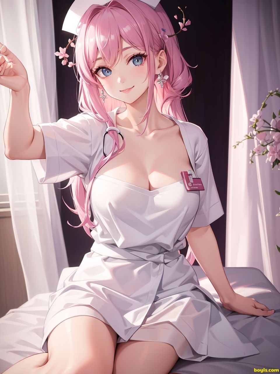 [AI generated]Nurse beauty, uniform 9