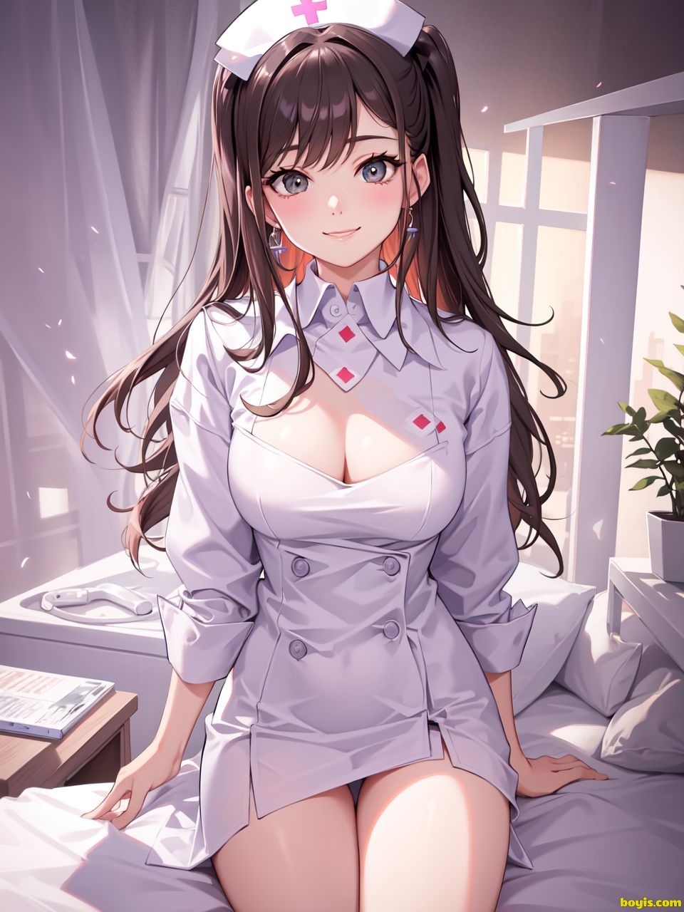 [AI generated]Nurse beauty, uniform 10