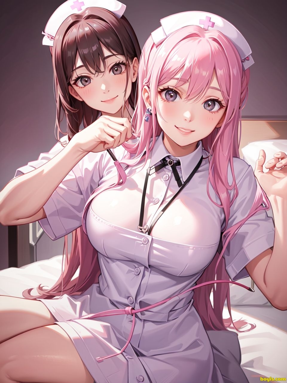 [AI generated]Nurse beauty, uniform 14