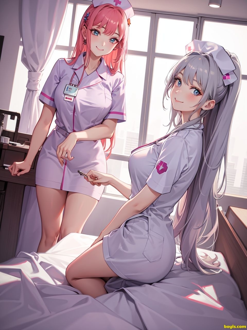 [AI generated]Nurse beauty, uniform 18