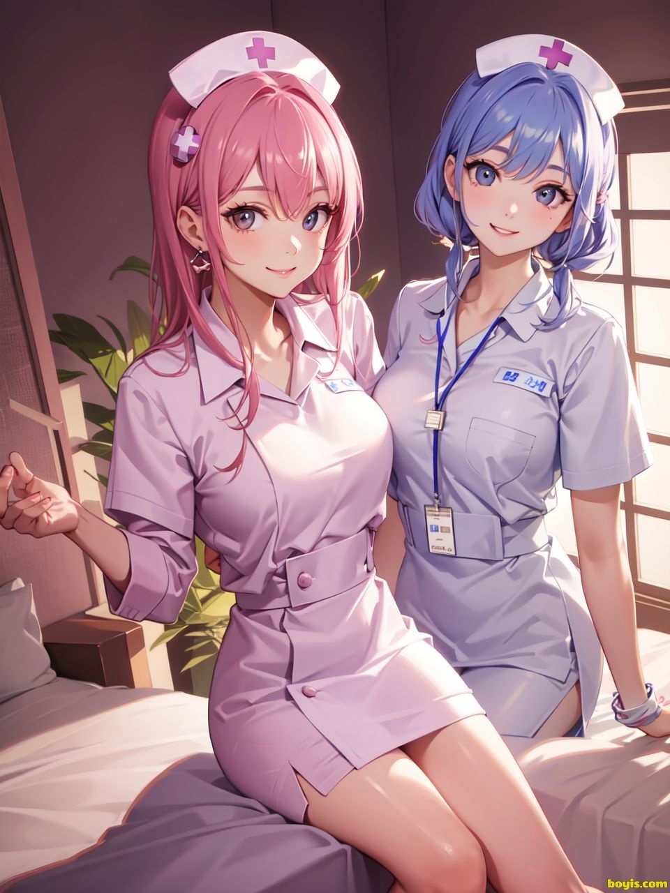 [AI generated]Nurse beauty, uniform 20