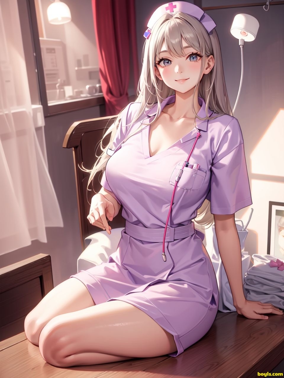 [AI generated]Nurse beauty, uniform 22