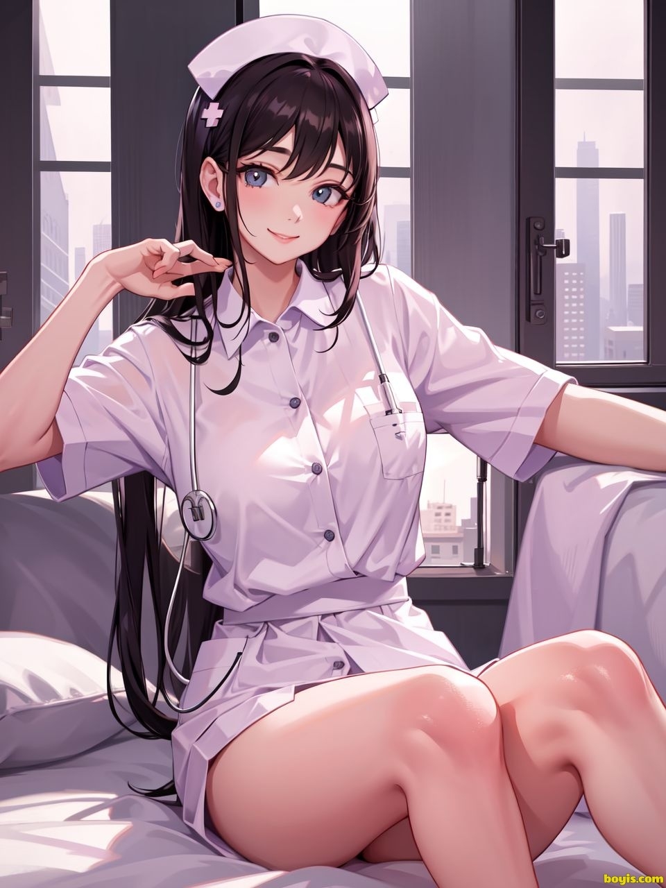 [AI generated]Nurse beauty, uniform 27