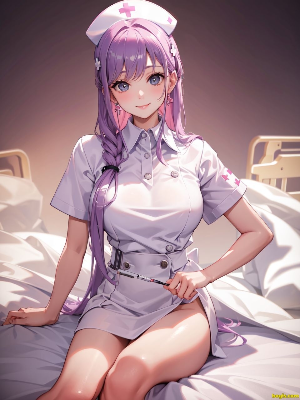 [AI generated]Nurse beauty, uniform 2
