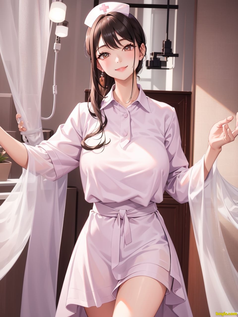 [AI generated]Nurse beauty, uniform 5