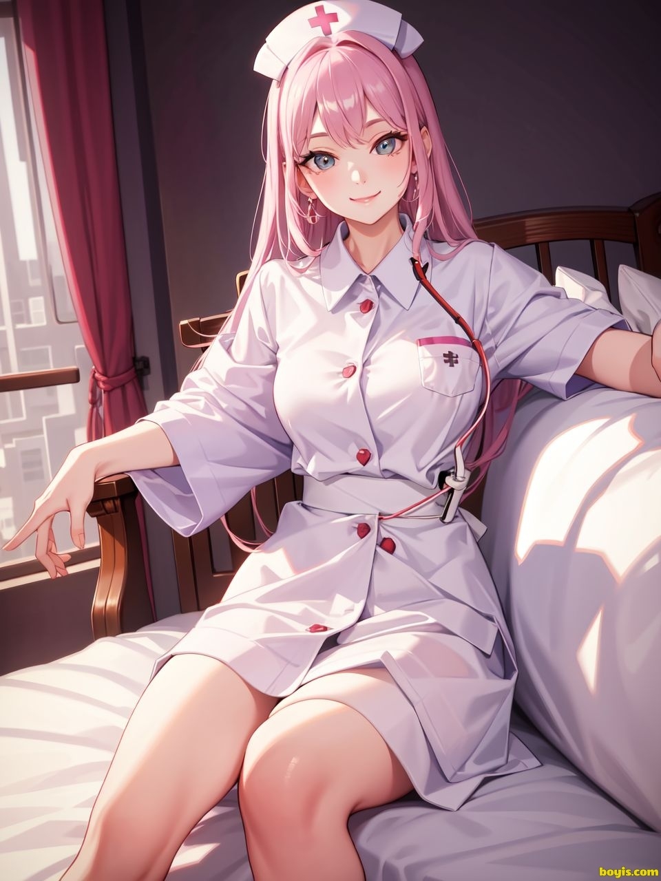 [AI generated]Nurse beauty, uniform 8