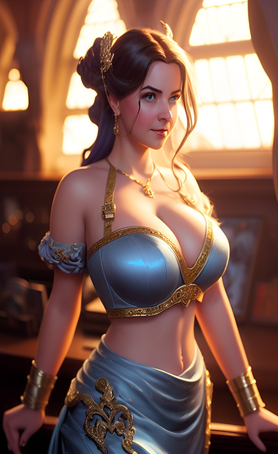 Generic Busty Women [AI Generated] 100