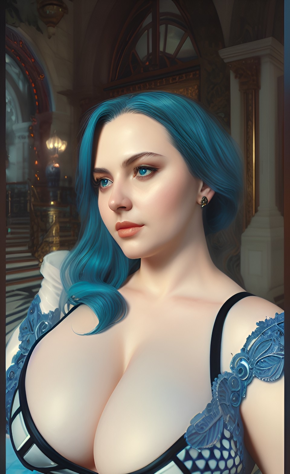 Generic Busty Women [AI Generated] 23