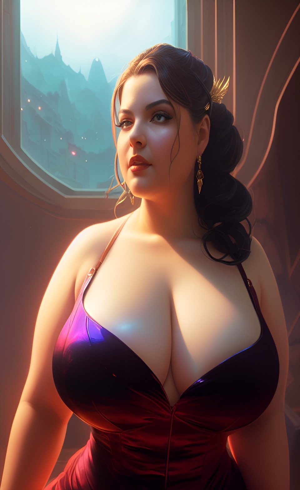 Generic Busty Women [AI Generated] 251