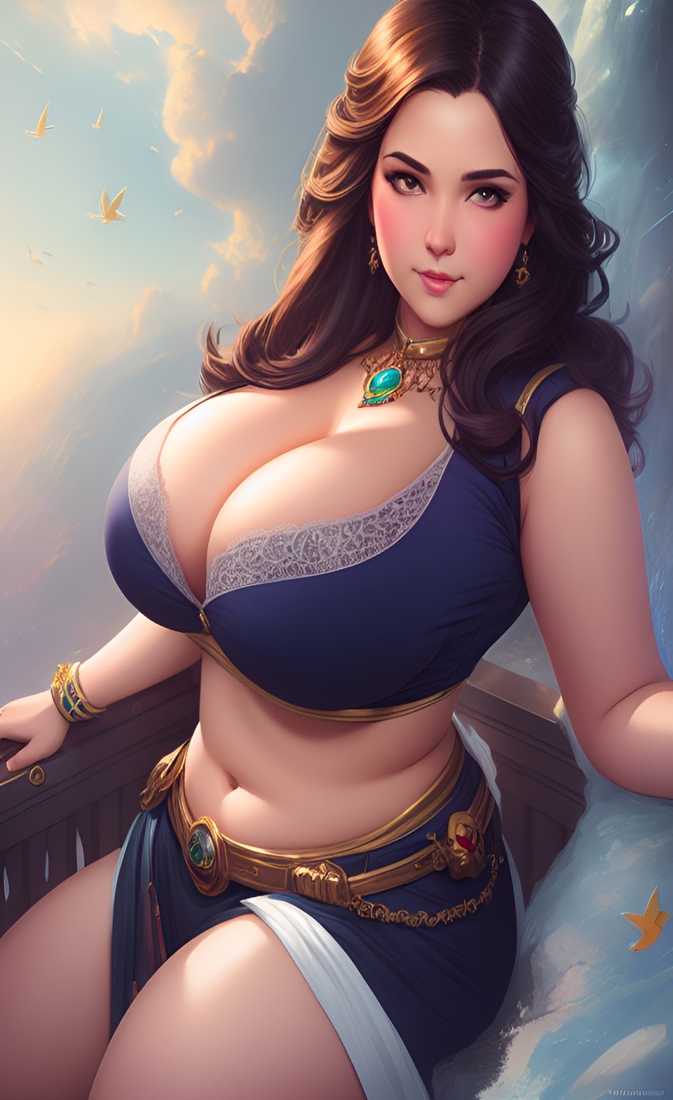 Generic Busty Women [AI Generated] 254