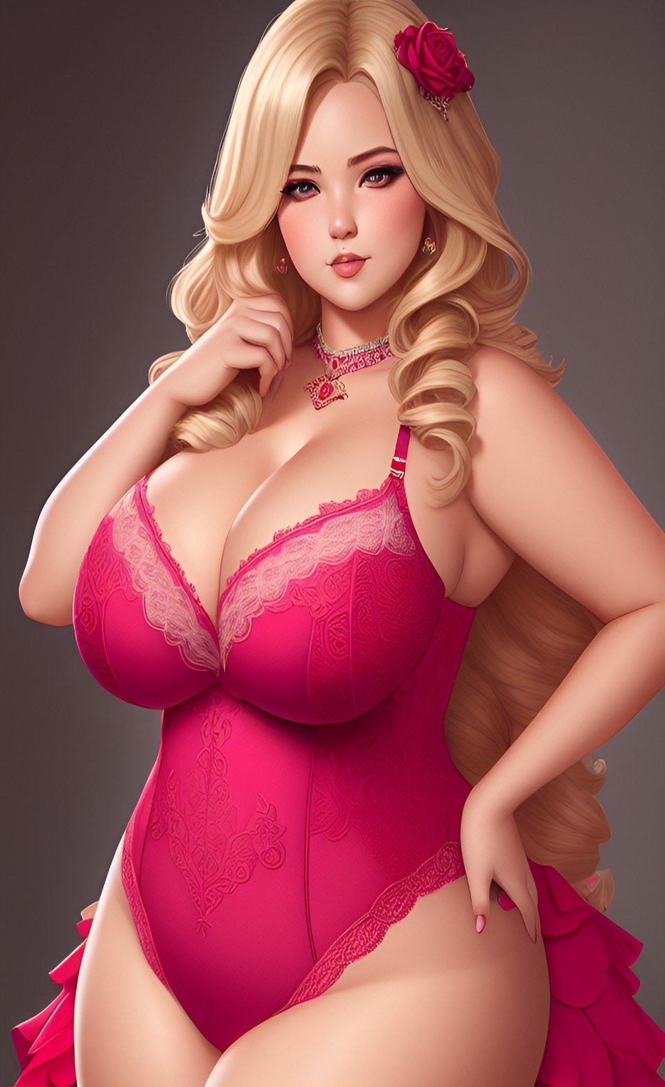 Generic Busty Women [AI Generated] 375