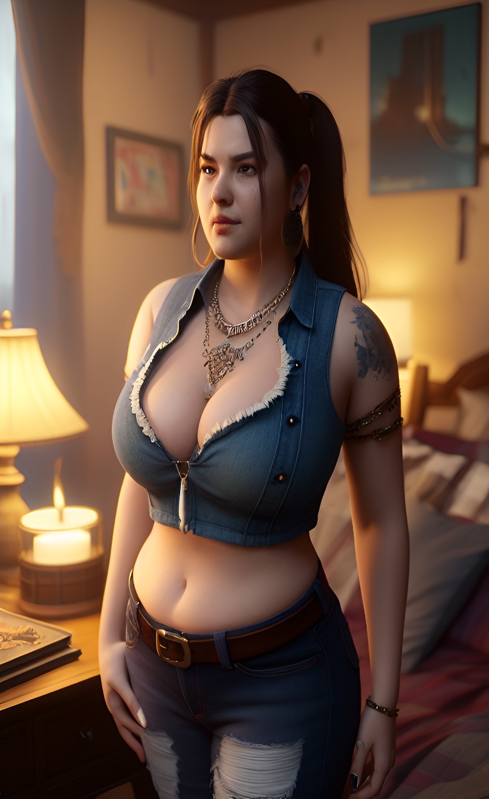 Generic Busty Women [AI Generated] 57