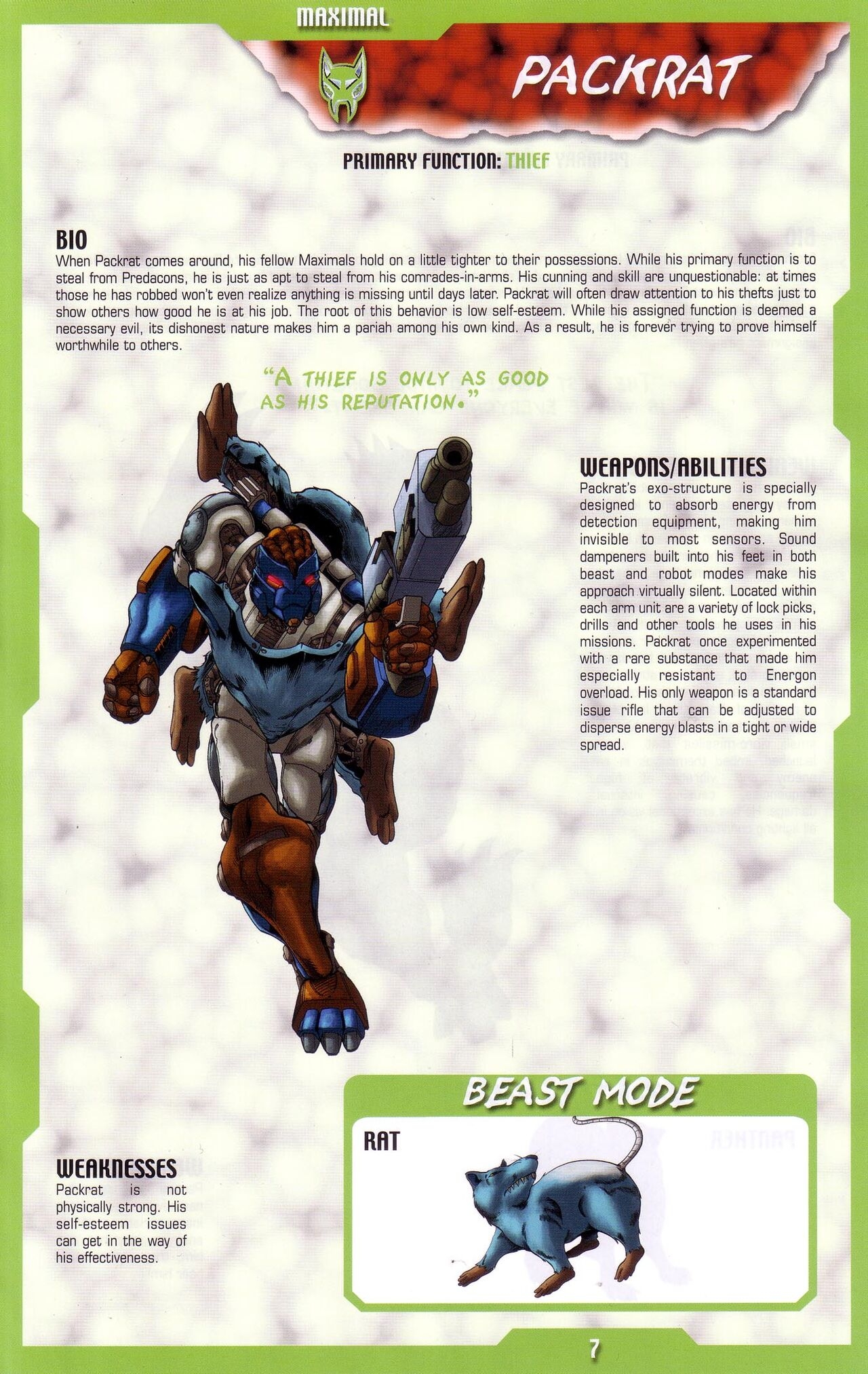 Transformers: Beast Wars Sourcebook #1-4 101