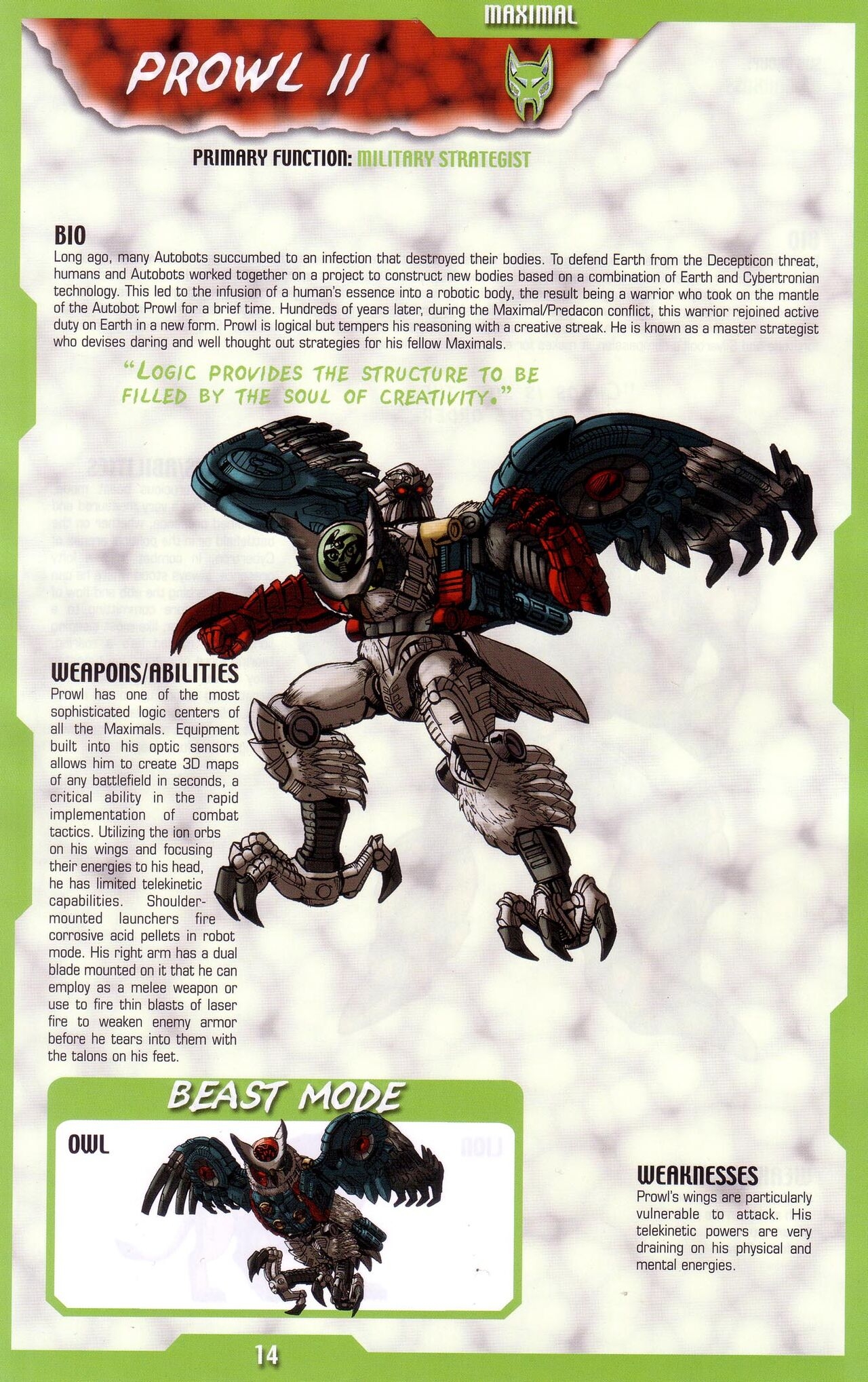 Transformers: Beast Wars Sourcebook #1-4 108