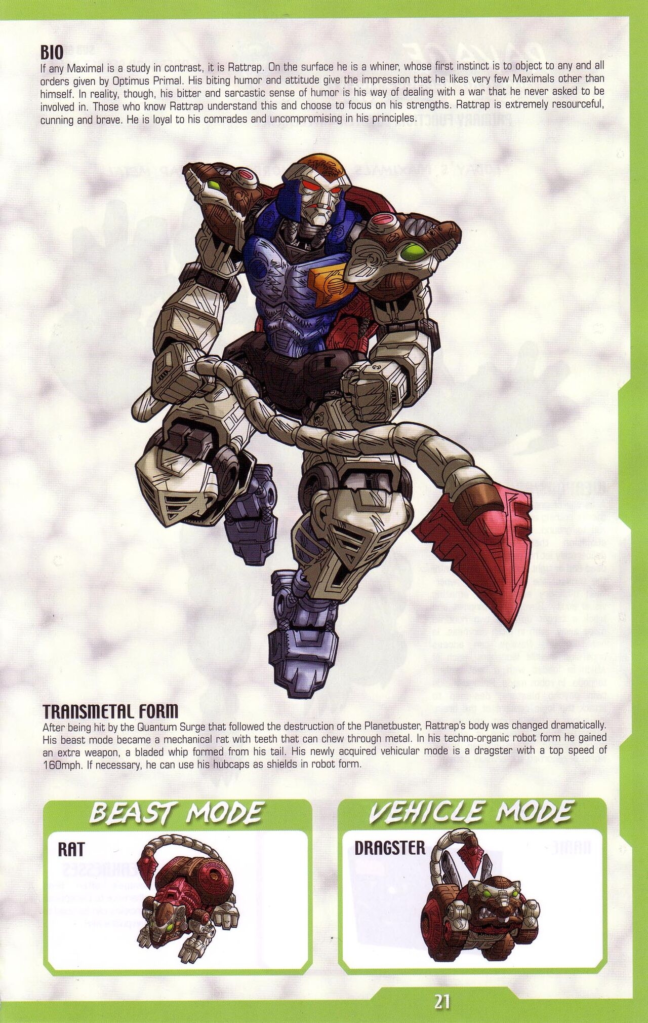 Transformers: Beast Wars Sourcebook #1-4 115