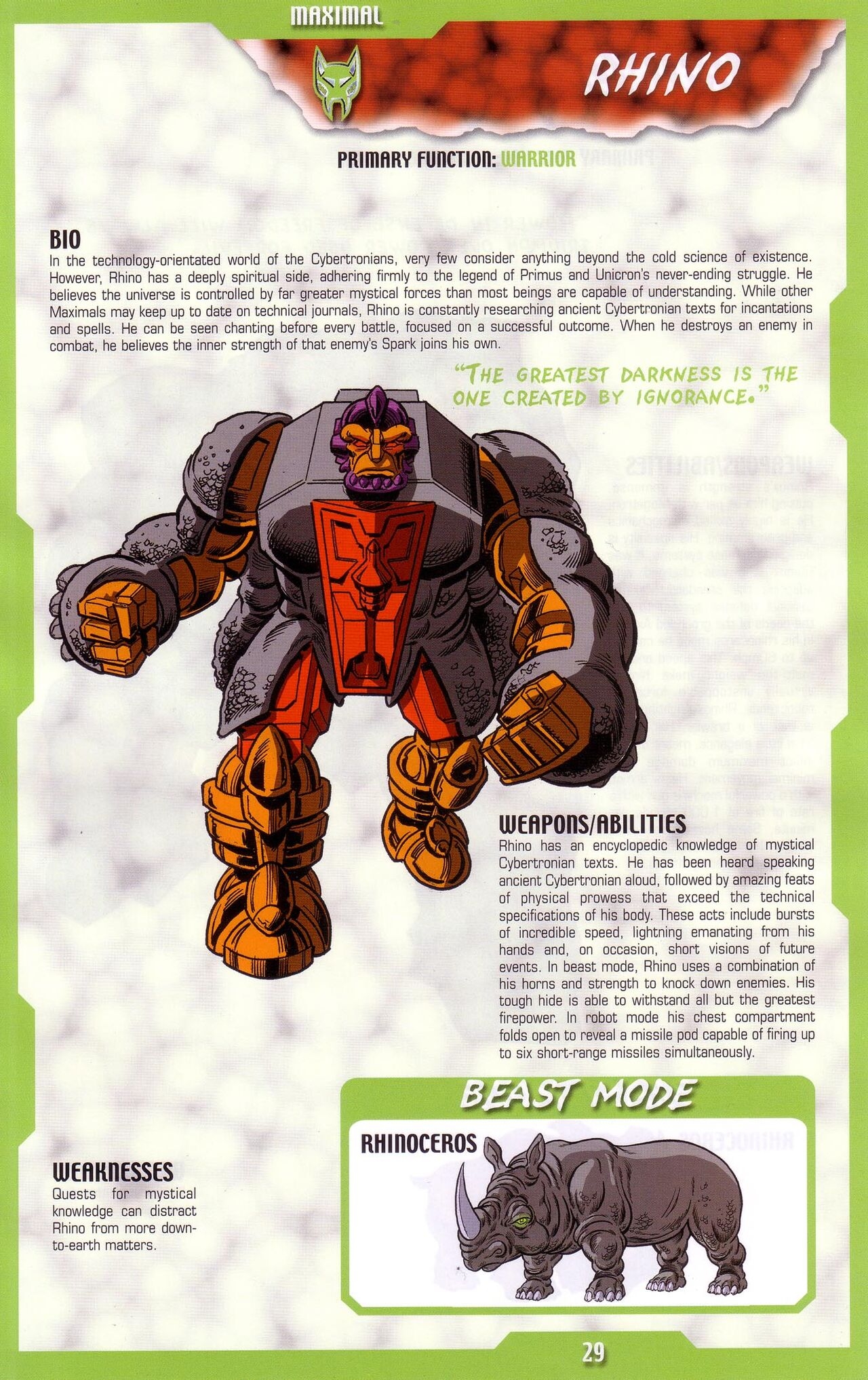 Transformers: Beast Wars Sourcebook #1-4 123