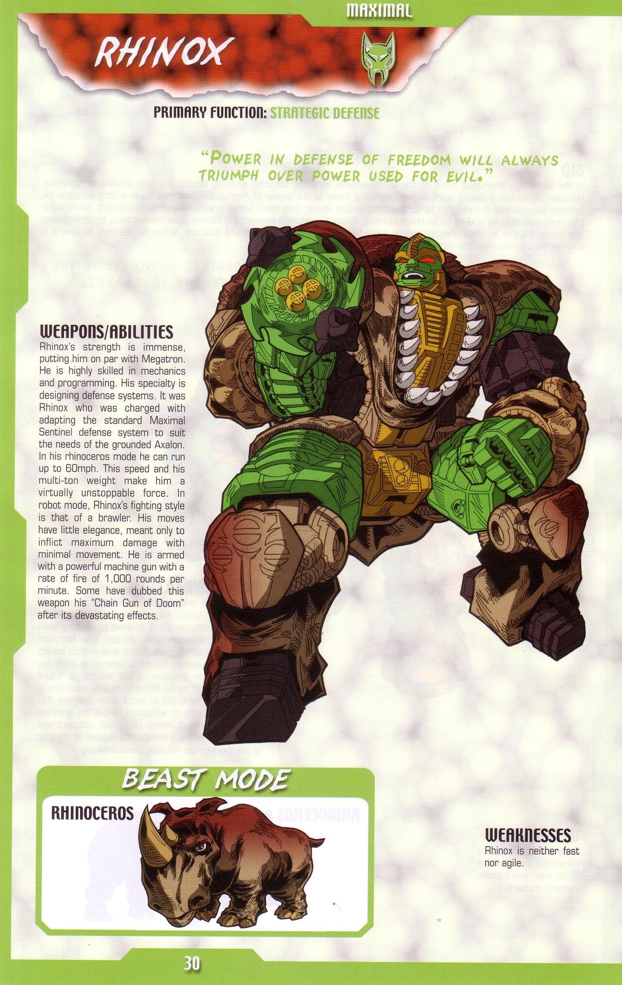 Transformers: Beast Wars Sourcebook #1-4 124