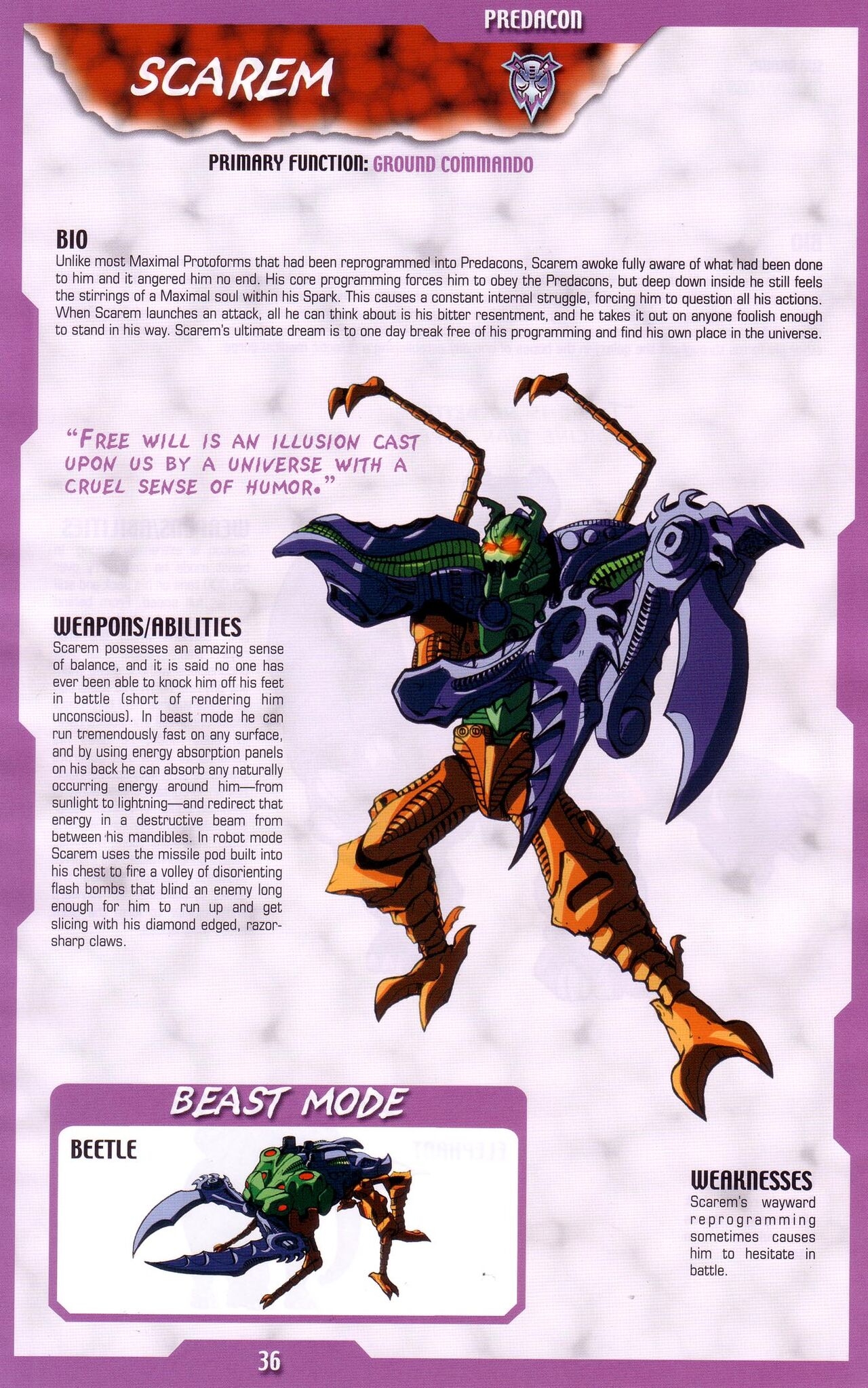Transformers: Beast Wars Sourcebook #1-4 130