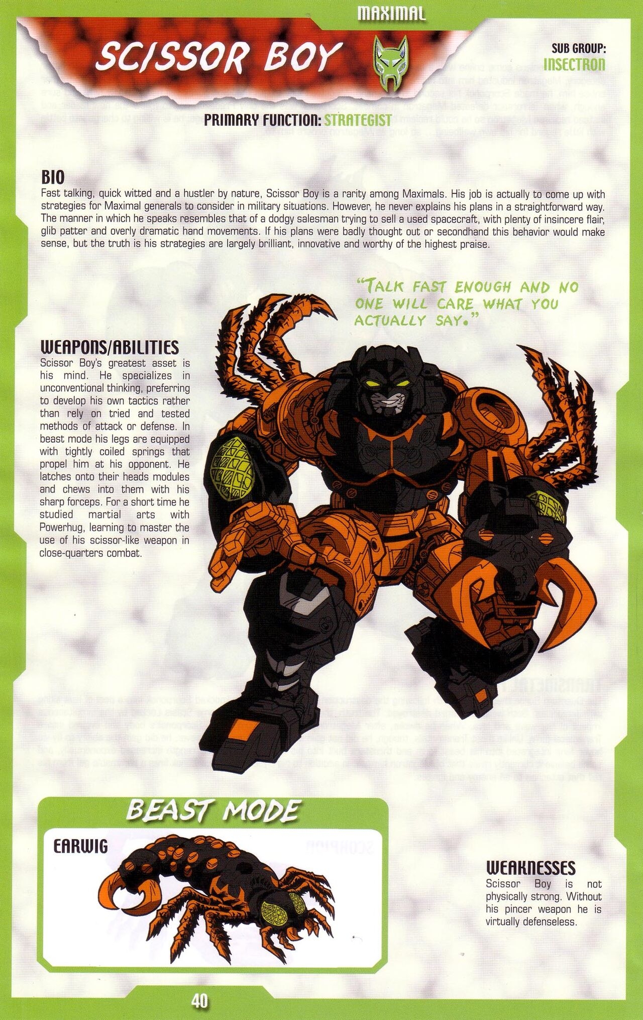 Transformers: Beast Wars Sourcebook #1-4 134