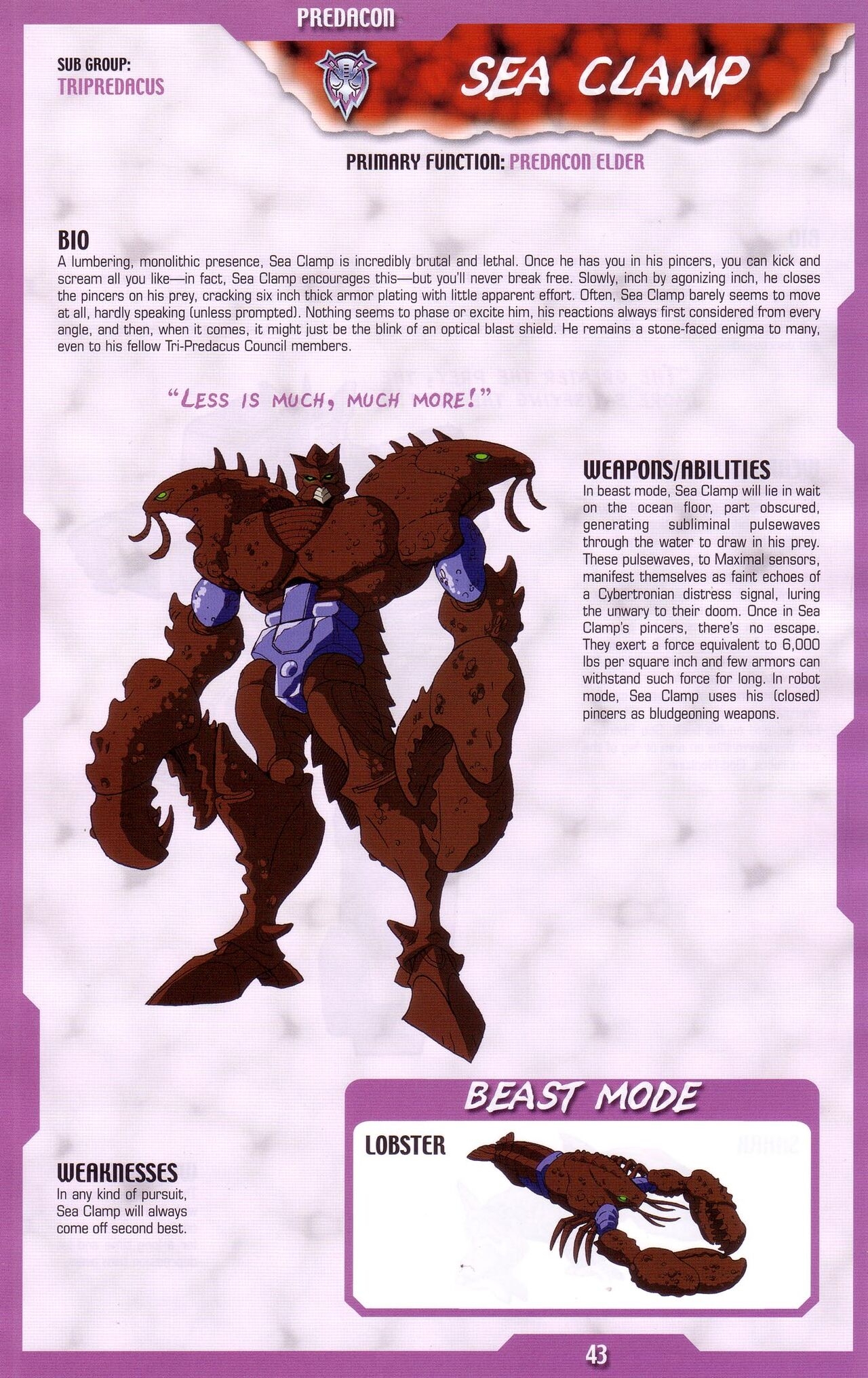 Transformers: Beast Wars Sourcebook #1-4 137