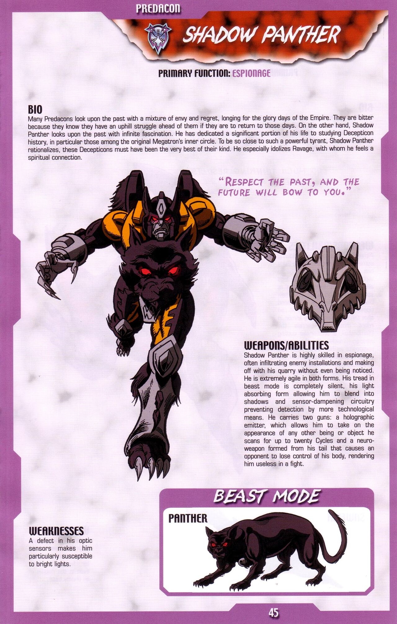 Transformers: Beast Wars Sourcebook #1-4 139