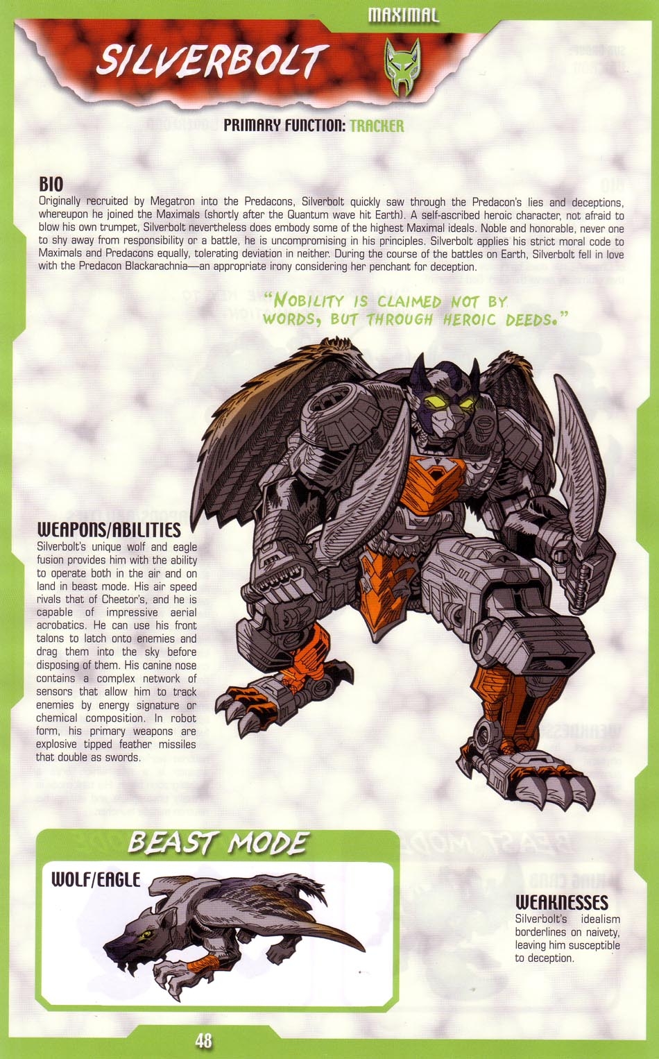 Transformers: Beast Wars Sourcebook #1-4 142
