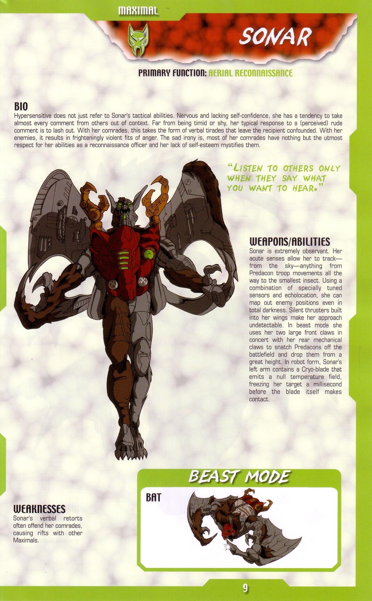 Transformers: Beast Wars Sourcebook #1-4 154