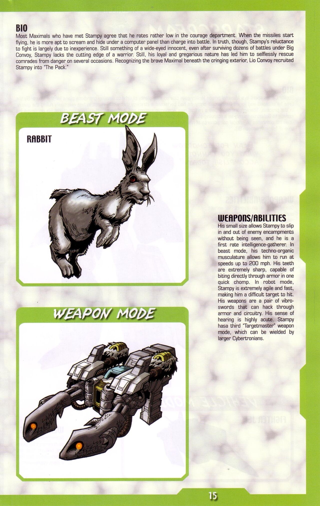 Transformers: Beast Wars Sourcebook #1-4 160