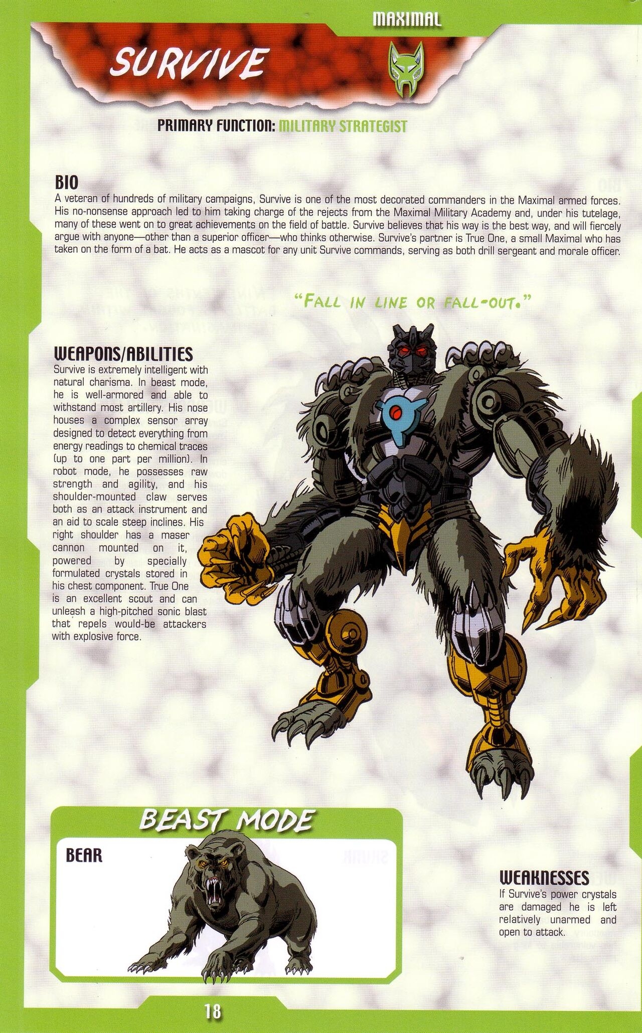 Transformers: Beast Wars Sourcebook #1-4 163