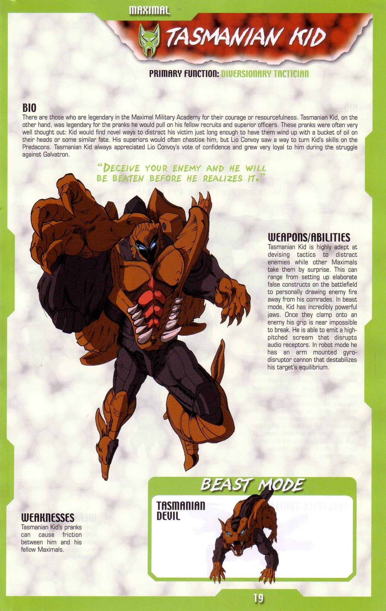 Transformers: Beast Wars Sourcebook #1-4 164