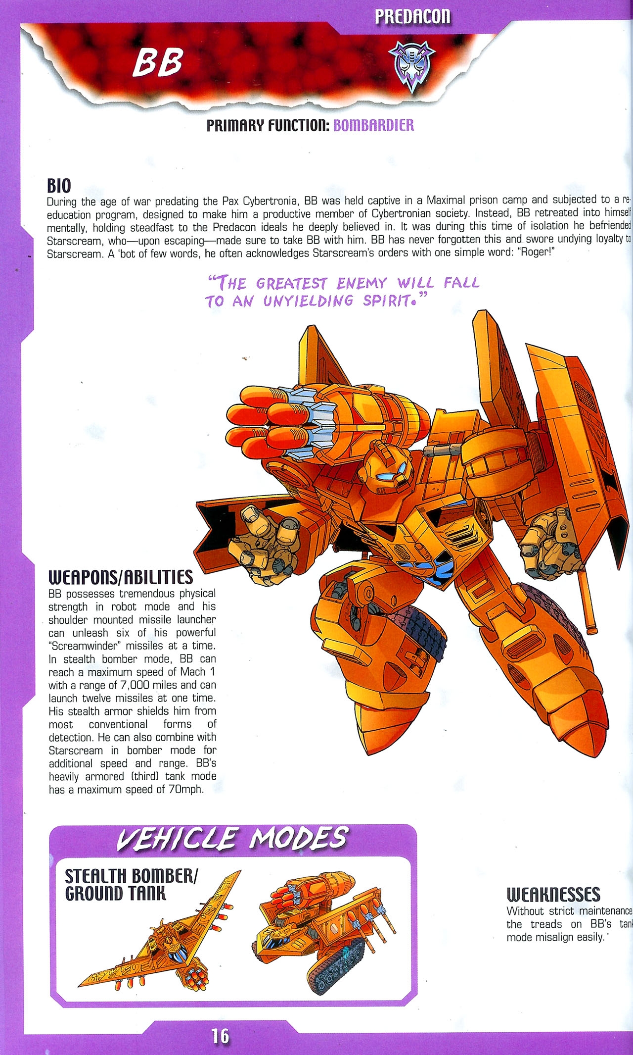 Transformers: Beast Wars Sourcebook #1-4 16