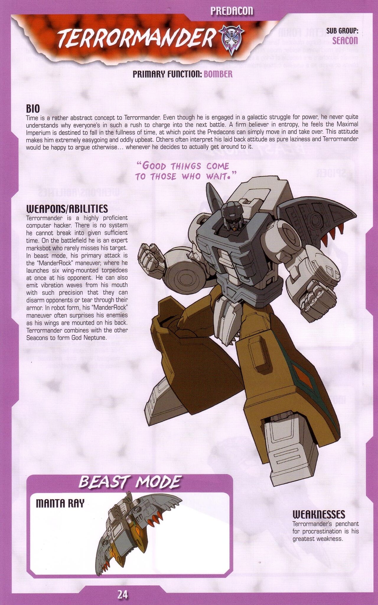 Transformers: Beast Wars Sourcebook #1-4 169