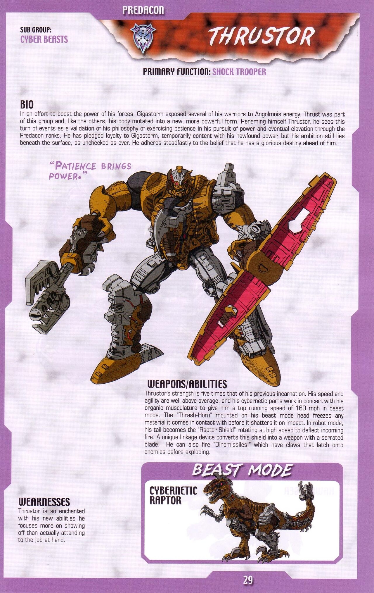 Transformers: Beast Wars Sourcebook #1-4 174