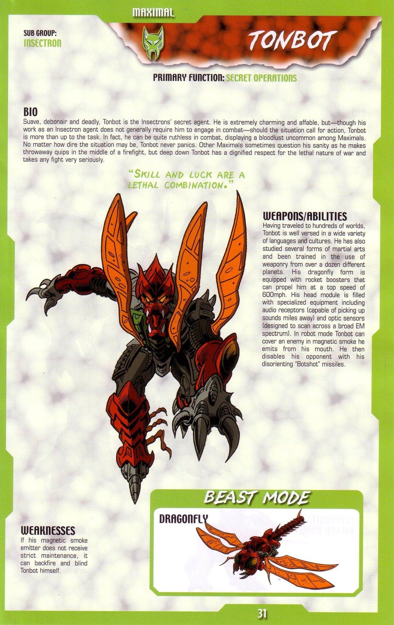Transformers: Beast Wars Sourcebook #1-4 176