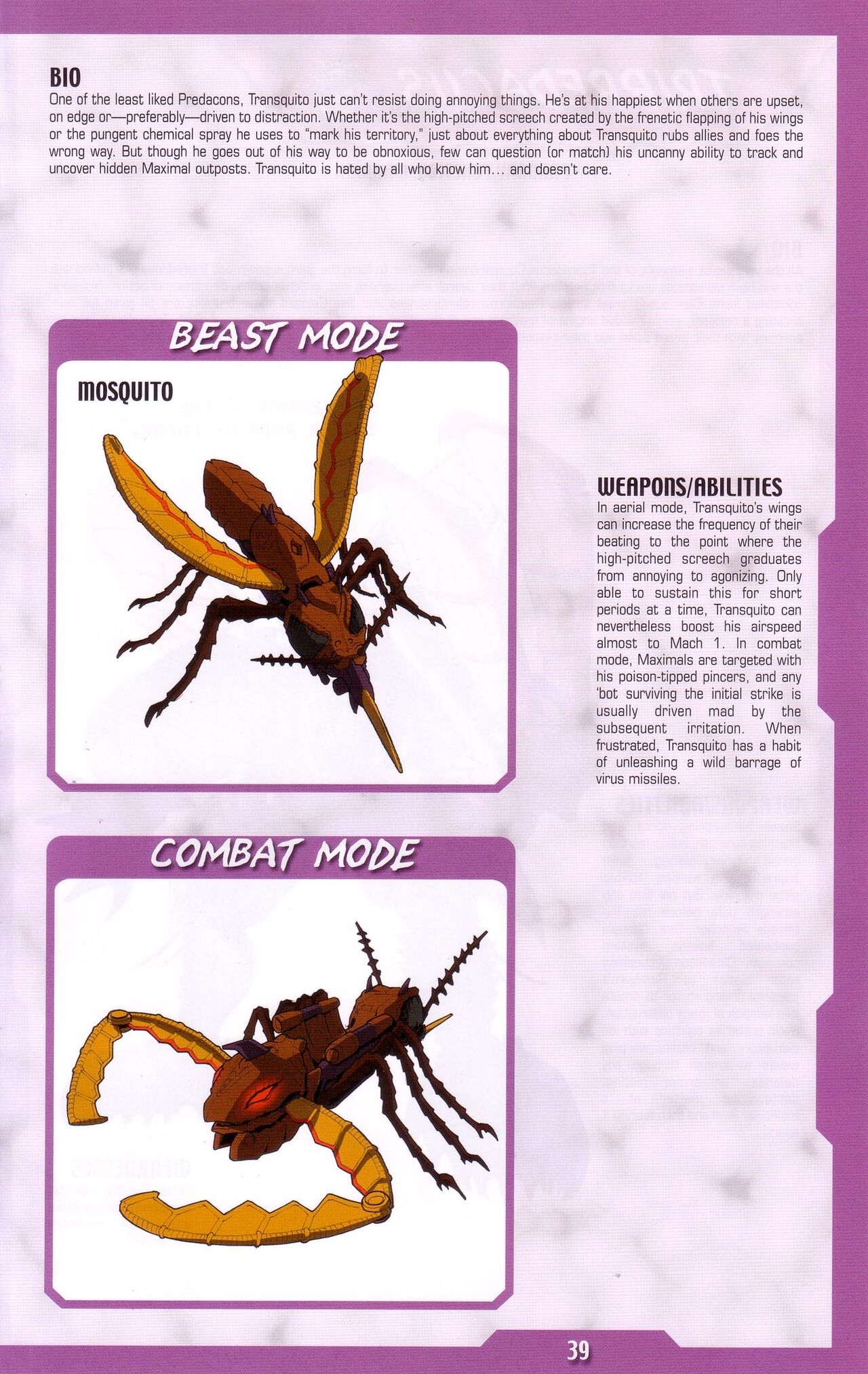 Transformers: Beast Wars Sourcebook #1-4 184