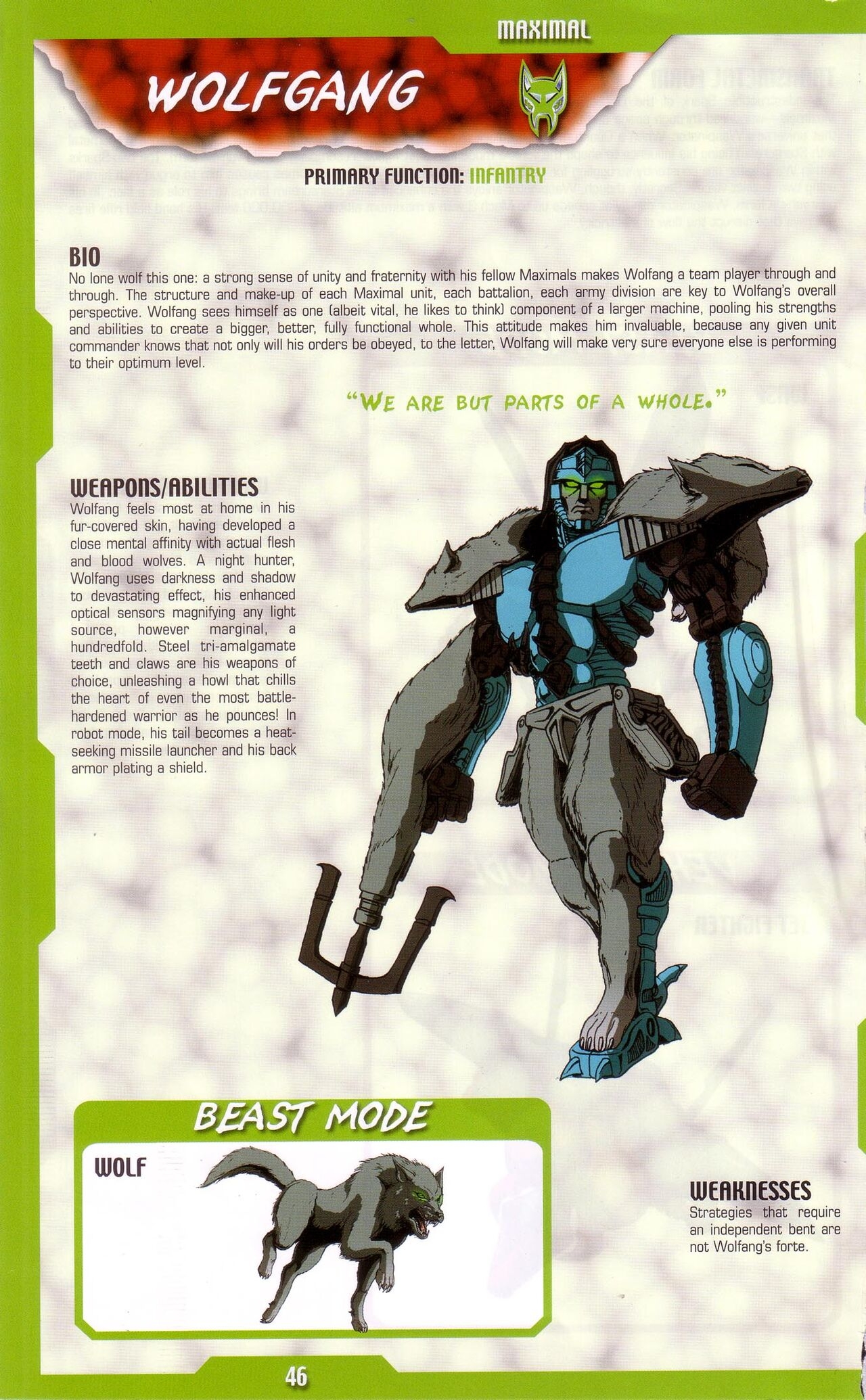 Transformers: Beast Wars Sourcebook #1-4 191