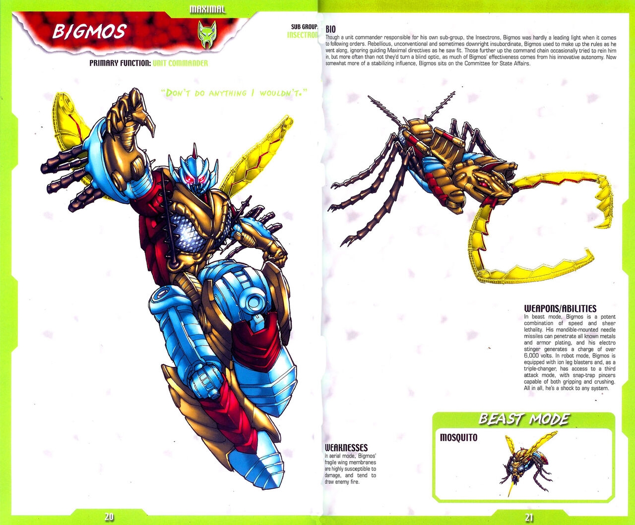 Transformers: Beast Wars Sourcebook #1-4 20