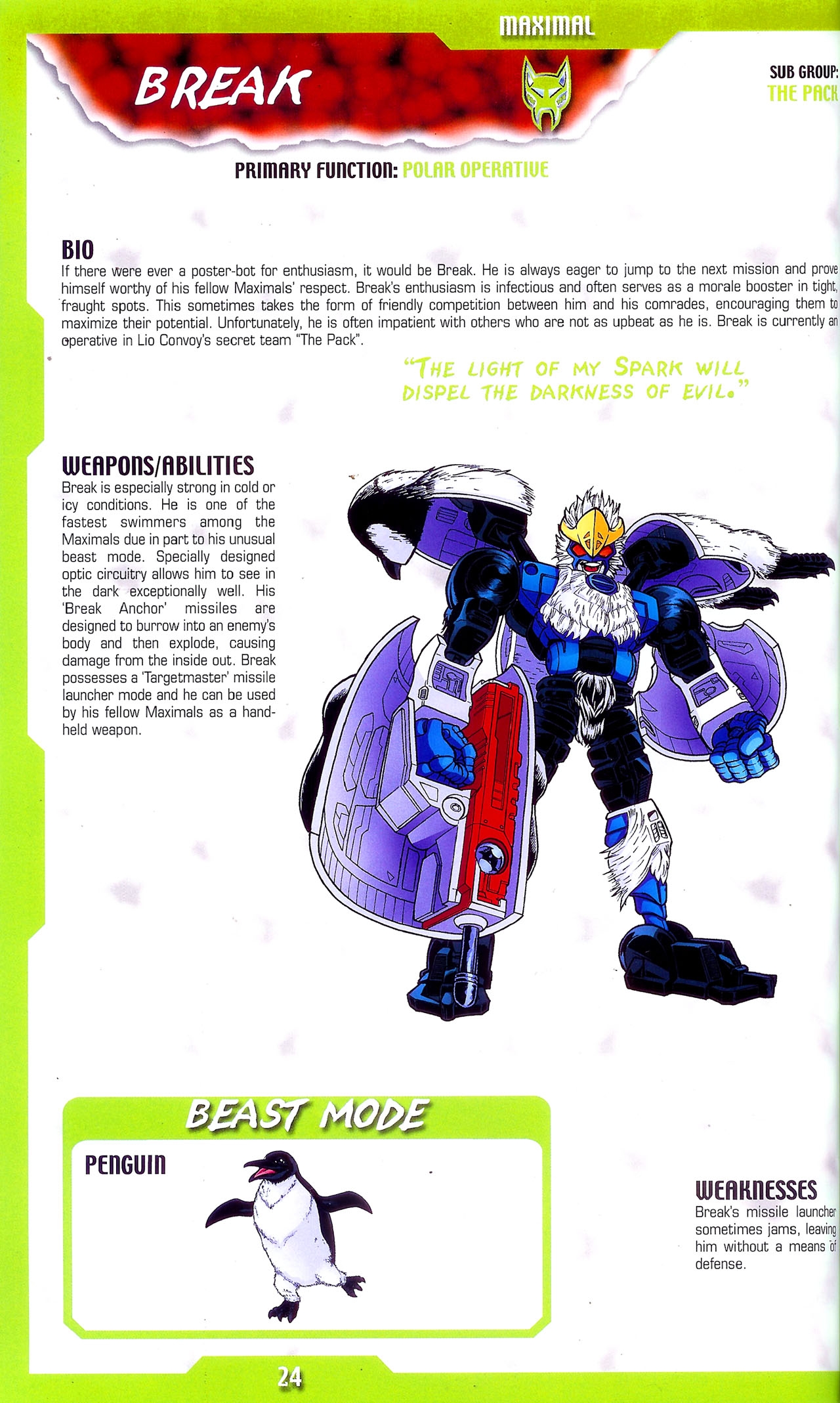 Transformers: Beast Wars Sourcebook #1-4 23