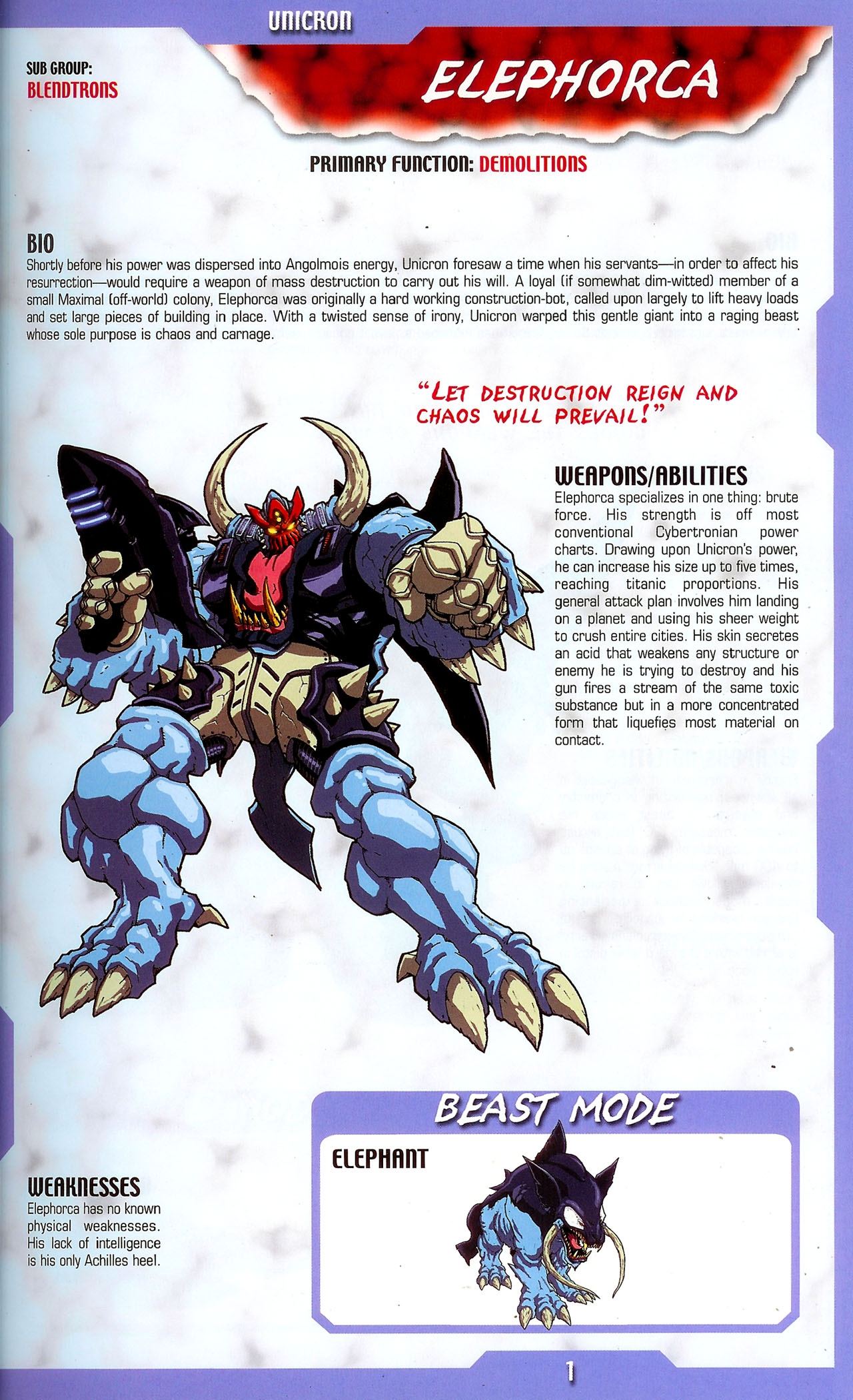 Transformers: Beast Wars Sourcebook #1-4 48