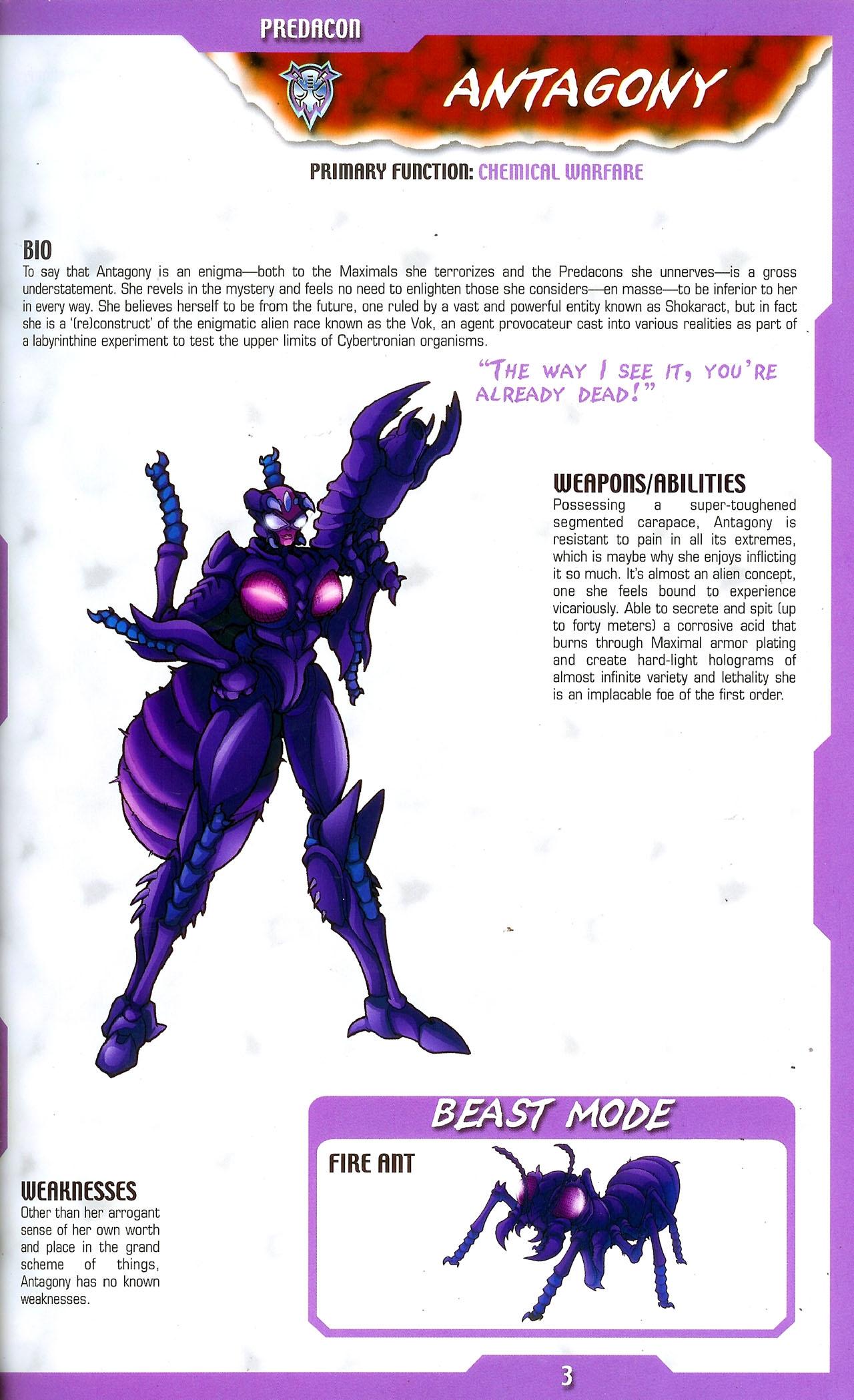 Transformers: Beast Wars Sourcebook #1-4 4