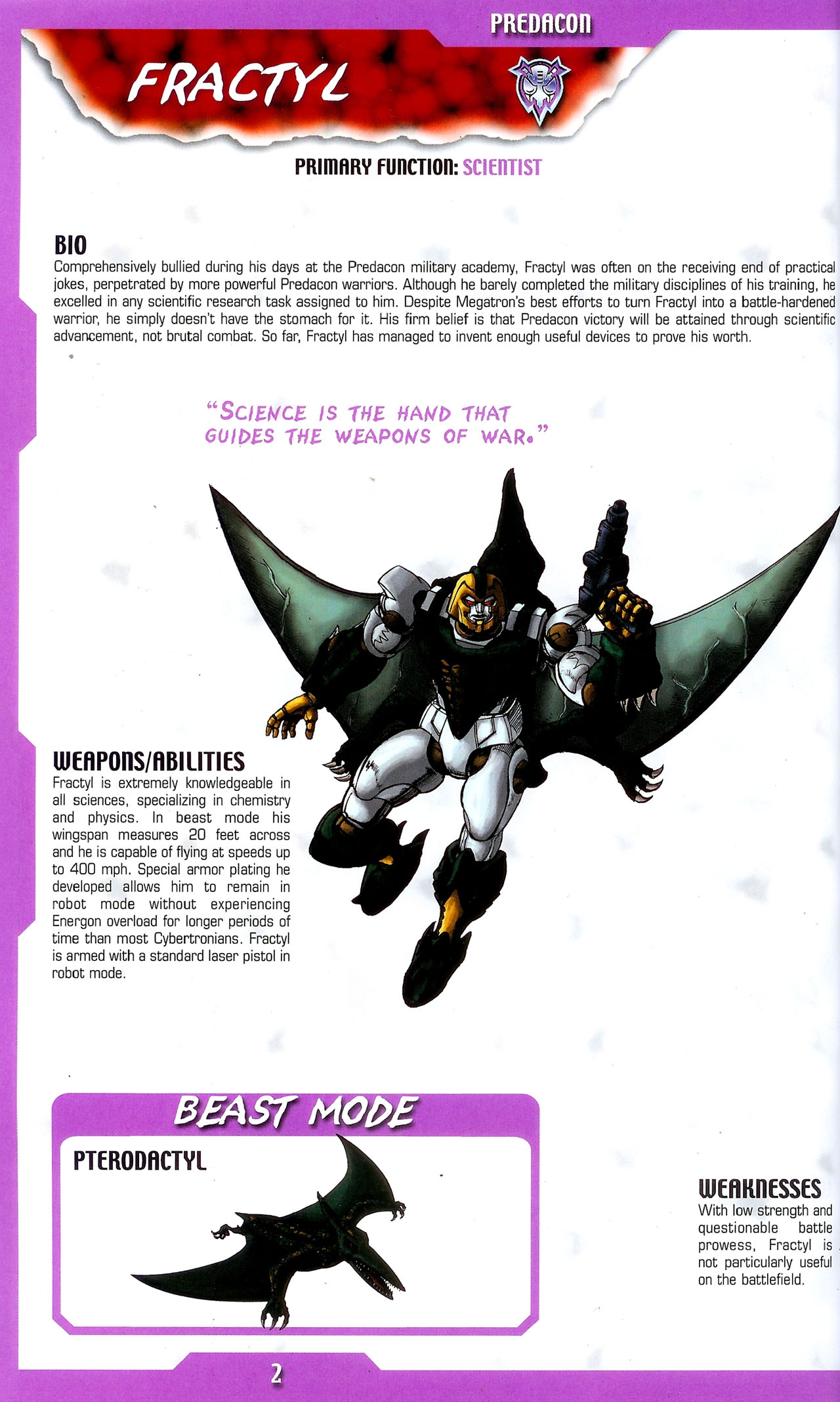 Transformers: Beast Wars Sourcebook #1-4 49