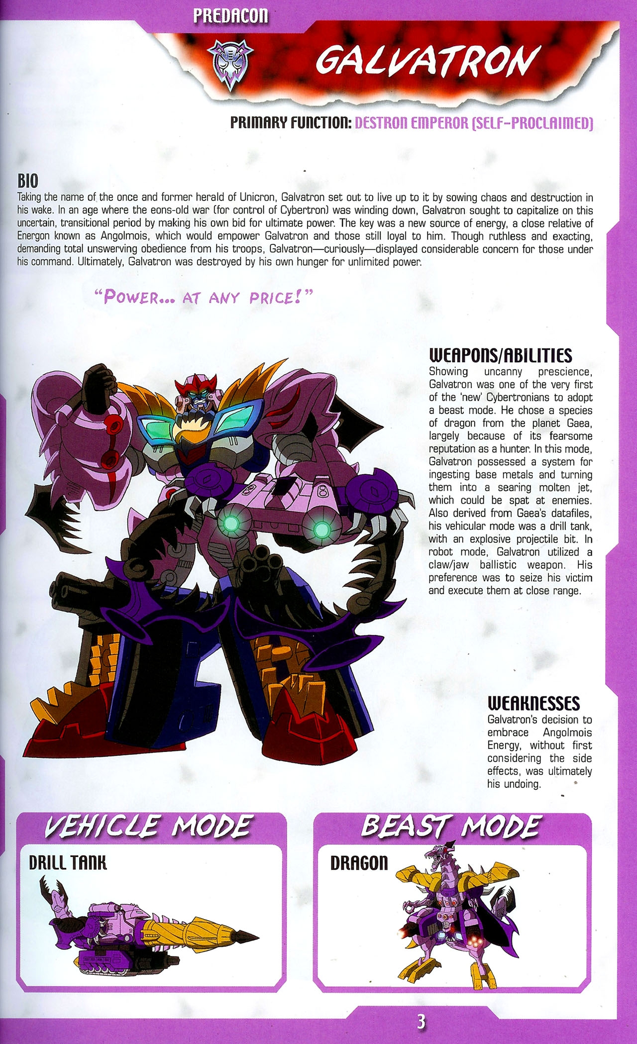 Transformers: Beast Wars Sourcebook #1-4 50