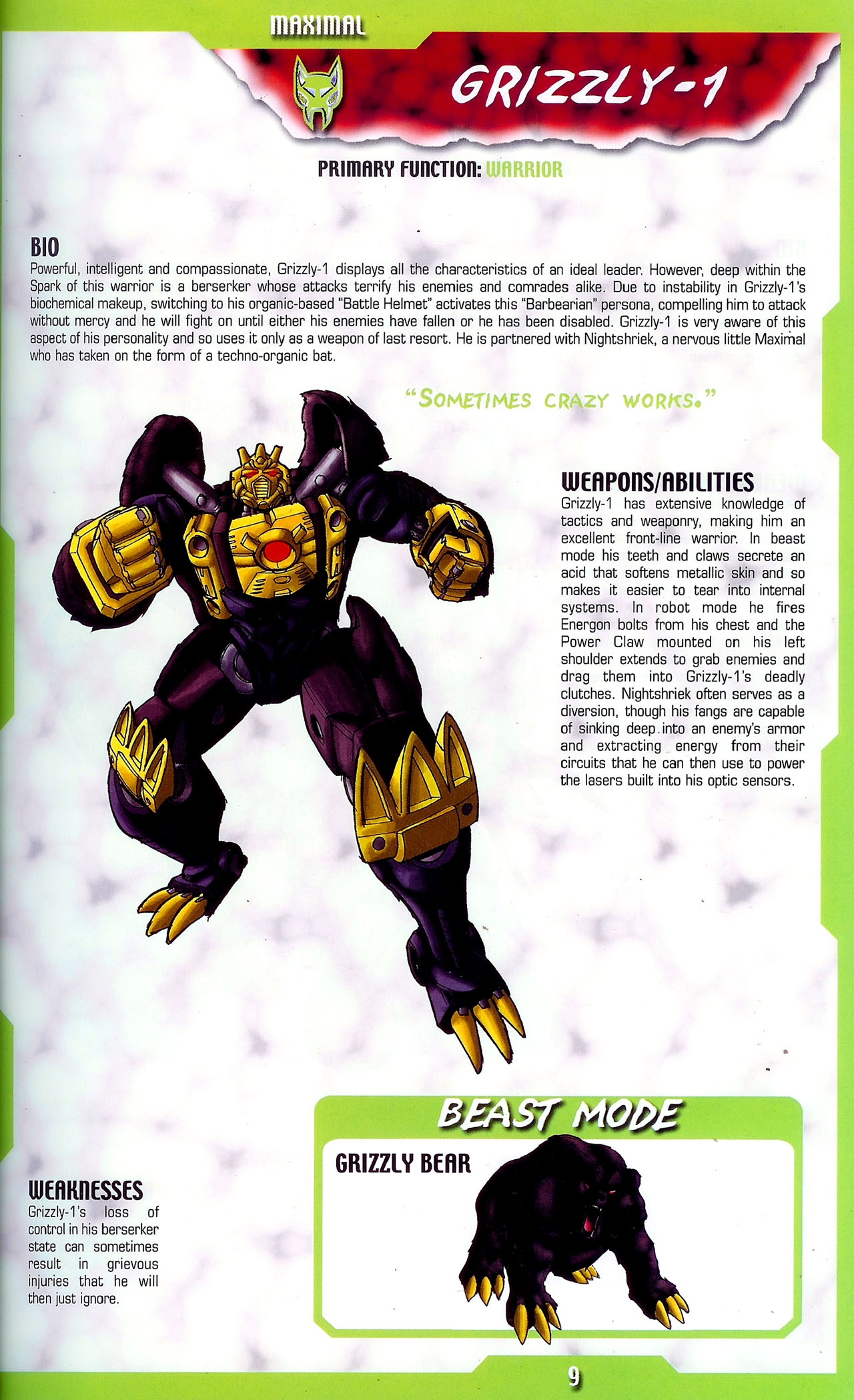 Transformers: Beast Wars Sourcebook #1-4 55