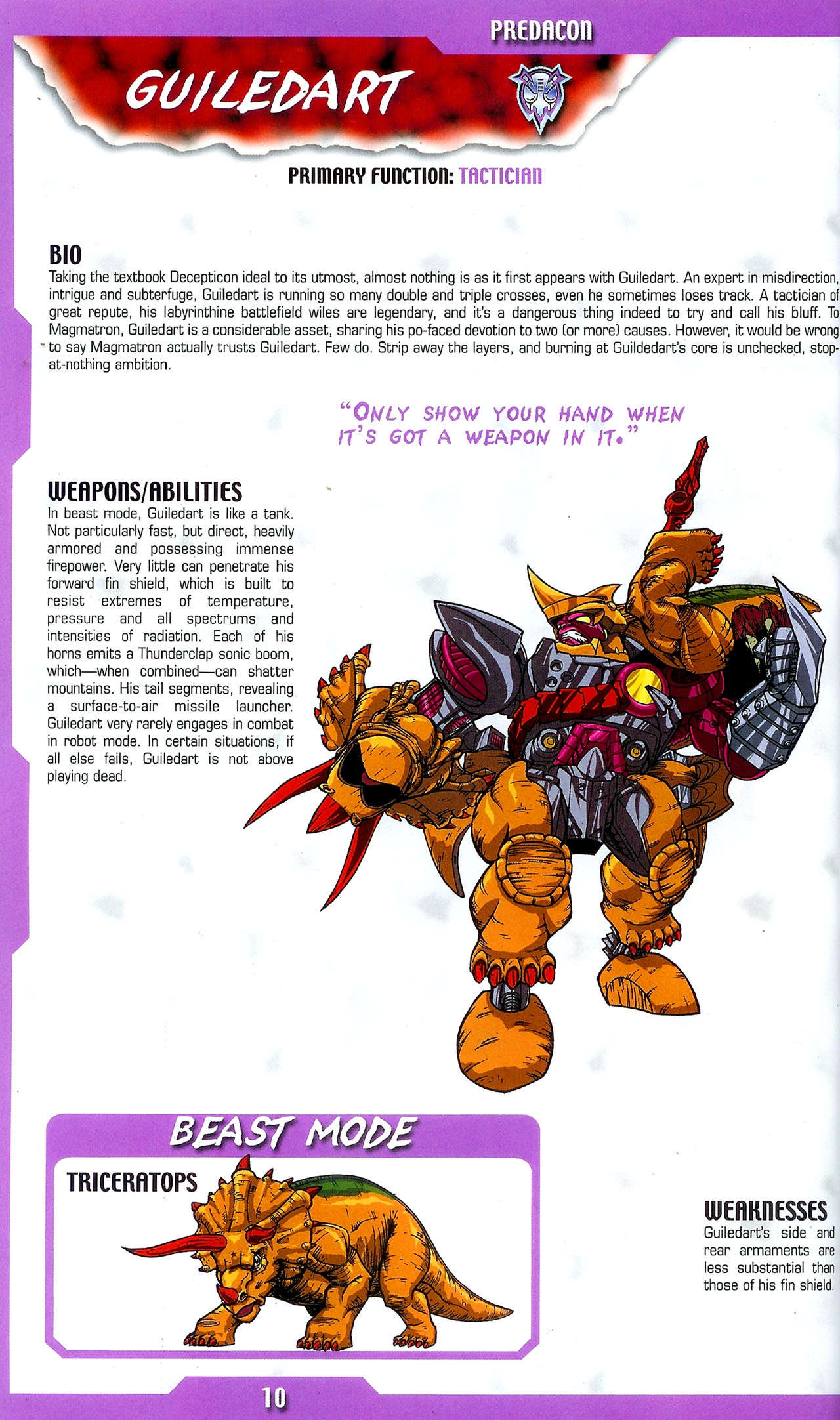 Transformers: Beast Wars Sourcebook #1-4 56