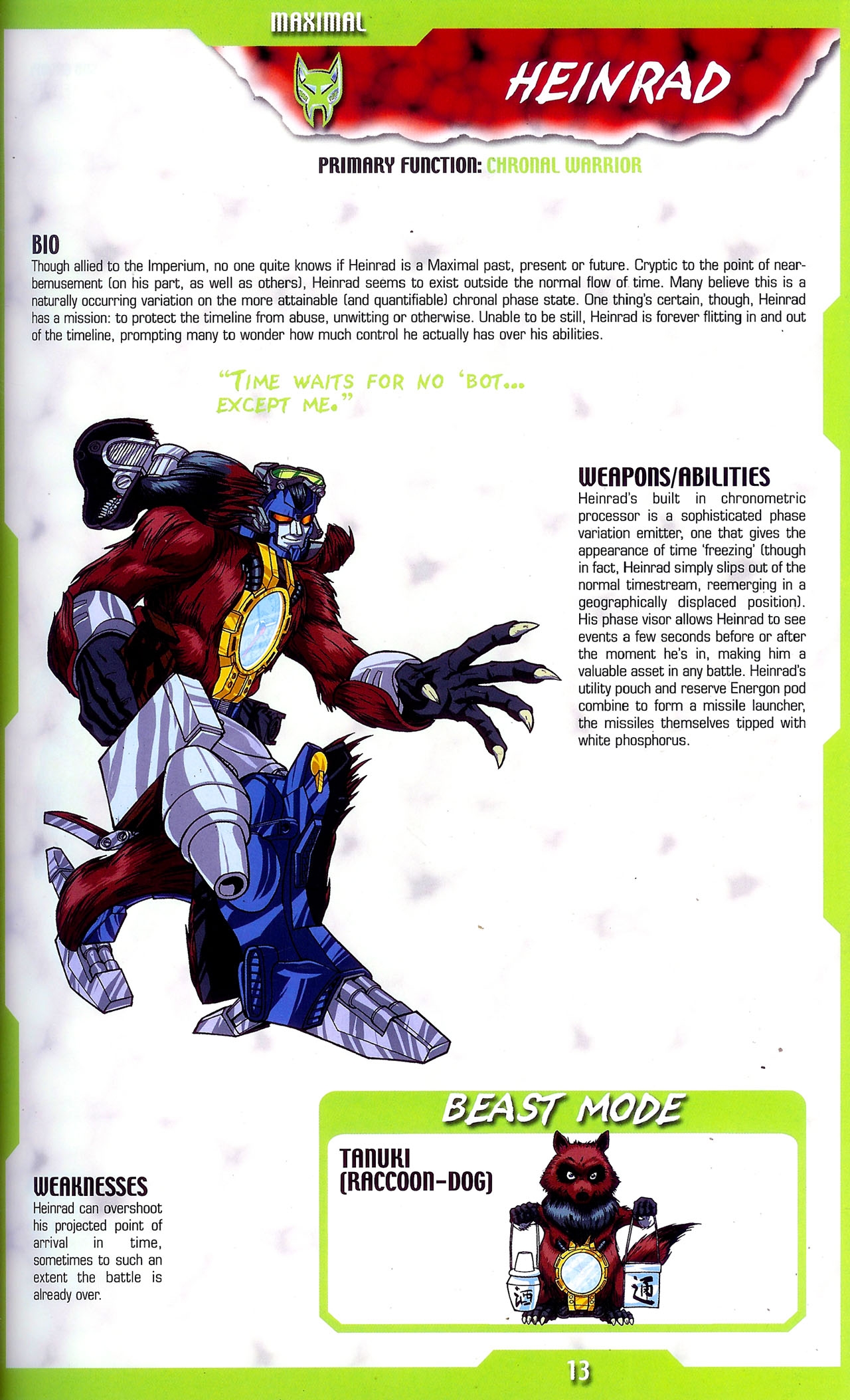 Transformers: Beast Wars Sourcebook #1-4 59