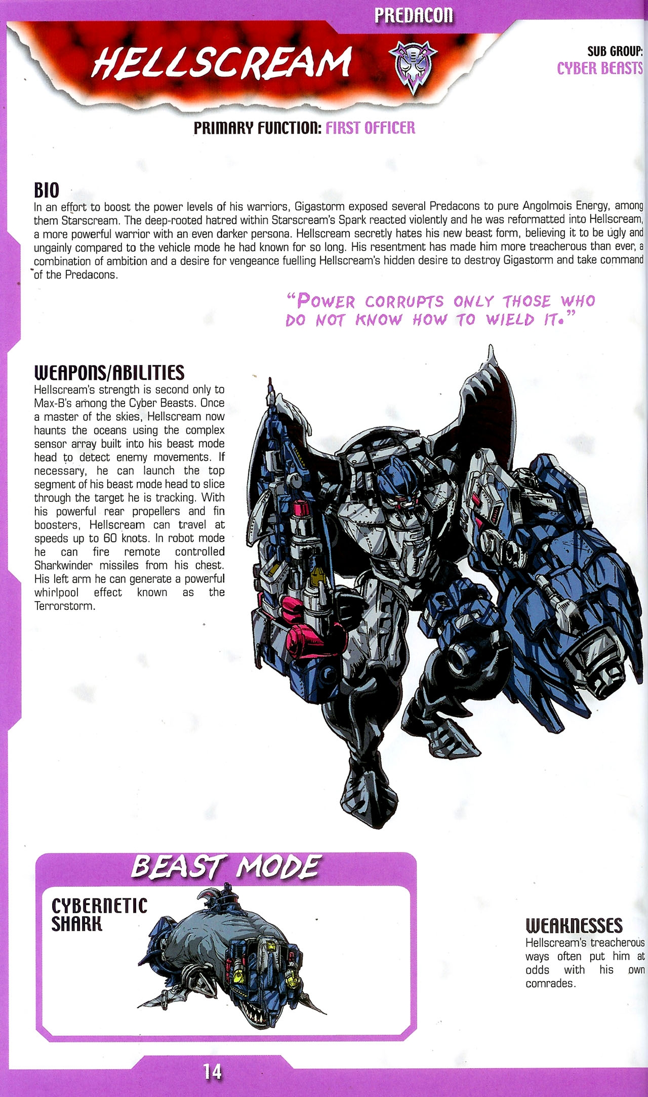 Transformers: Beast Wars Sourcebook #1-4 60